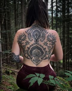 Backpiece tattoos by Manuel Zellkern