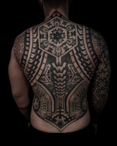 Backpiece tattoos by Manuel Zellkern