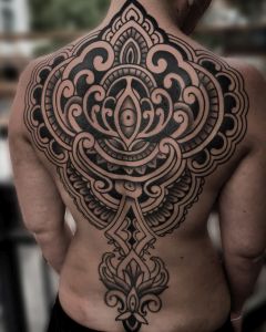 Backpiece tattoos by Manuel Zellkern