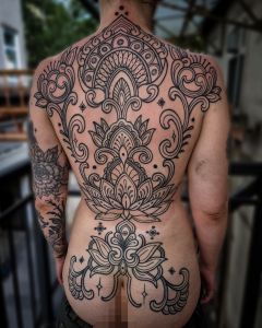 Backpiece tattoos by Manuel Zellkern