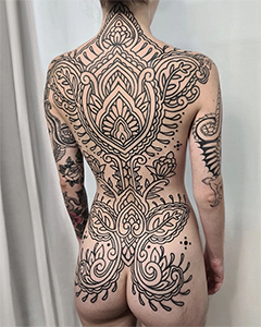 Backpiece tattoos by Manuel Zellkern