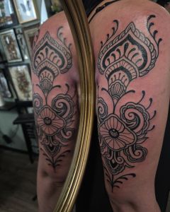 Floral Tattoos by Manuel Zellkern