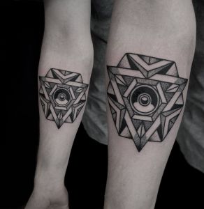 Geometric Tattoos by Manuel Zellkern