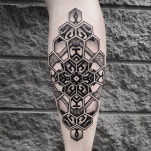 Geometric Tattoos by Manuel Zellkern