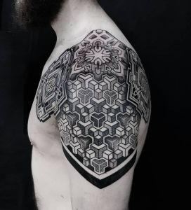 Geometric Tattoos by Manuel Zellkern