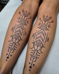 Geometric Tattoos by Manuel Zellkern