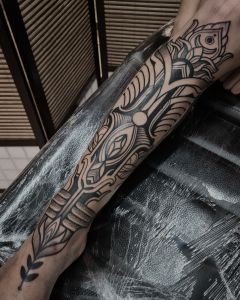 Single piece tattoos by Manuel Zellkern