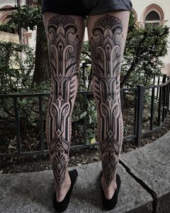 Single piece tattoos by Manuel Zellkern