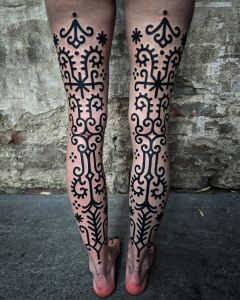 Single piece tattoos by Manuel Zellkern