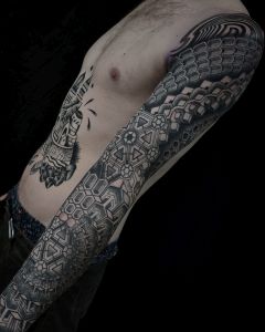 Sleeve tattoos by Manuel Zellkern