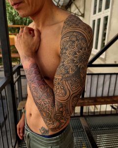 Sleeve tattoos by Manuel Zellkern
