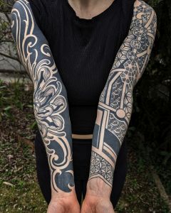 Sleeve tattoos by Manuel Zellkern