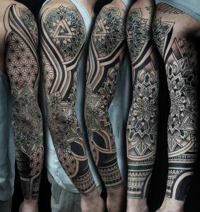 Sleeve tattoos by Manuel Zellkern