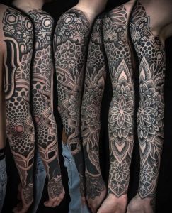 Sleeve tattoos by Manuel Zellkern