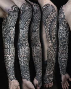 Sleeve tattoos by Manuel Zellkern
