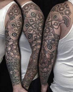 Sleeve tattoos by Manuel Zellkern