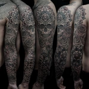 Sleeve tattoos by Manuel Zellkern