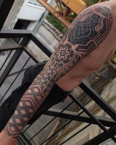 Sleeve tattoos by Manuel Zellkern